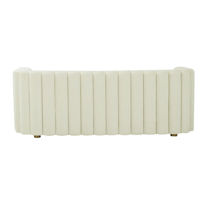 Moonrise Cream Velvet Sofa