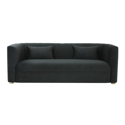 Moonrise Black Velvet Sofa