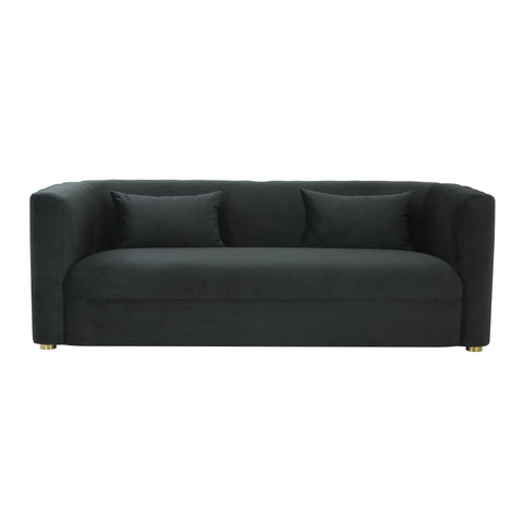 Moonrise Black Velvet Sofa