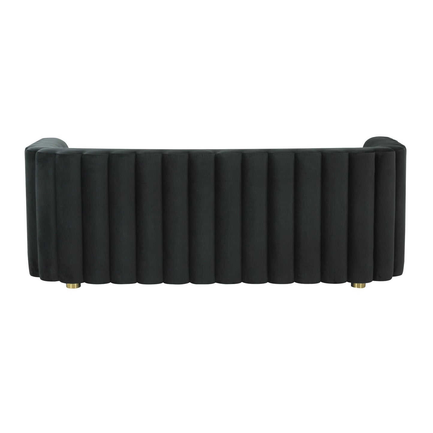 moonrise black velvet sofa