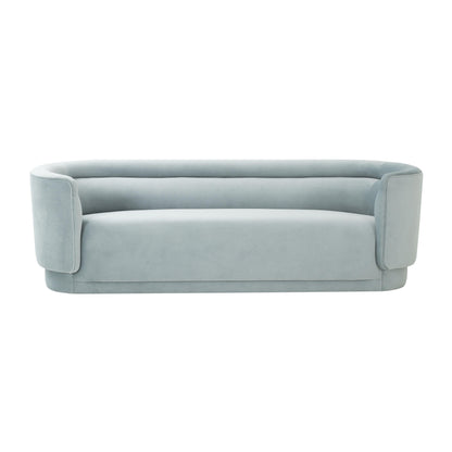 Delilah Sea Blue Velvet Sofa