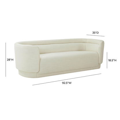 Delilah Cream Linen Sofa