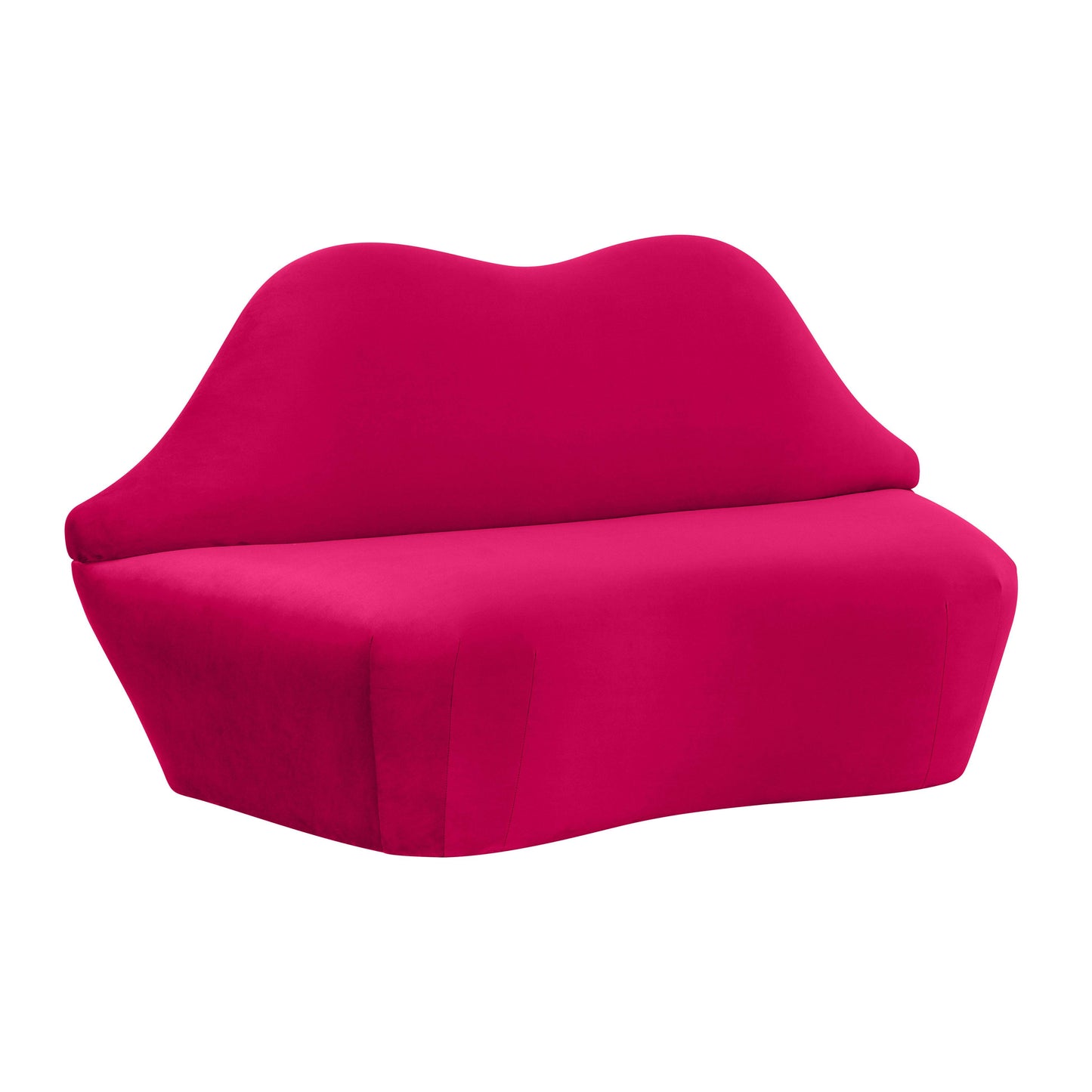 jenna hot pink velvet settee