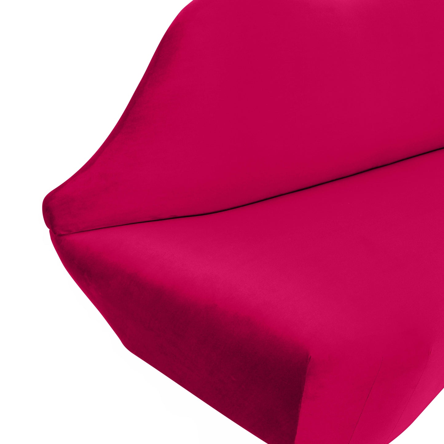 jenna hot pink velvet settee