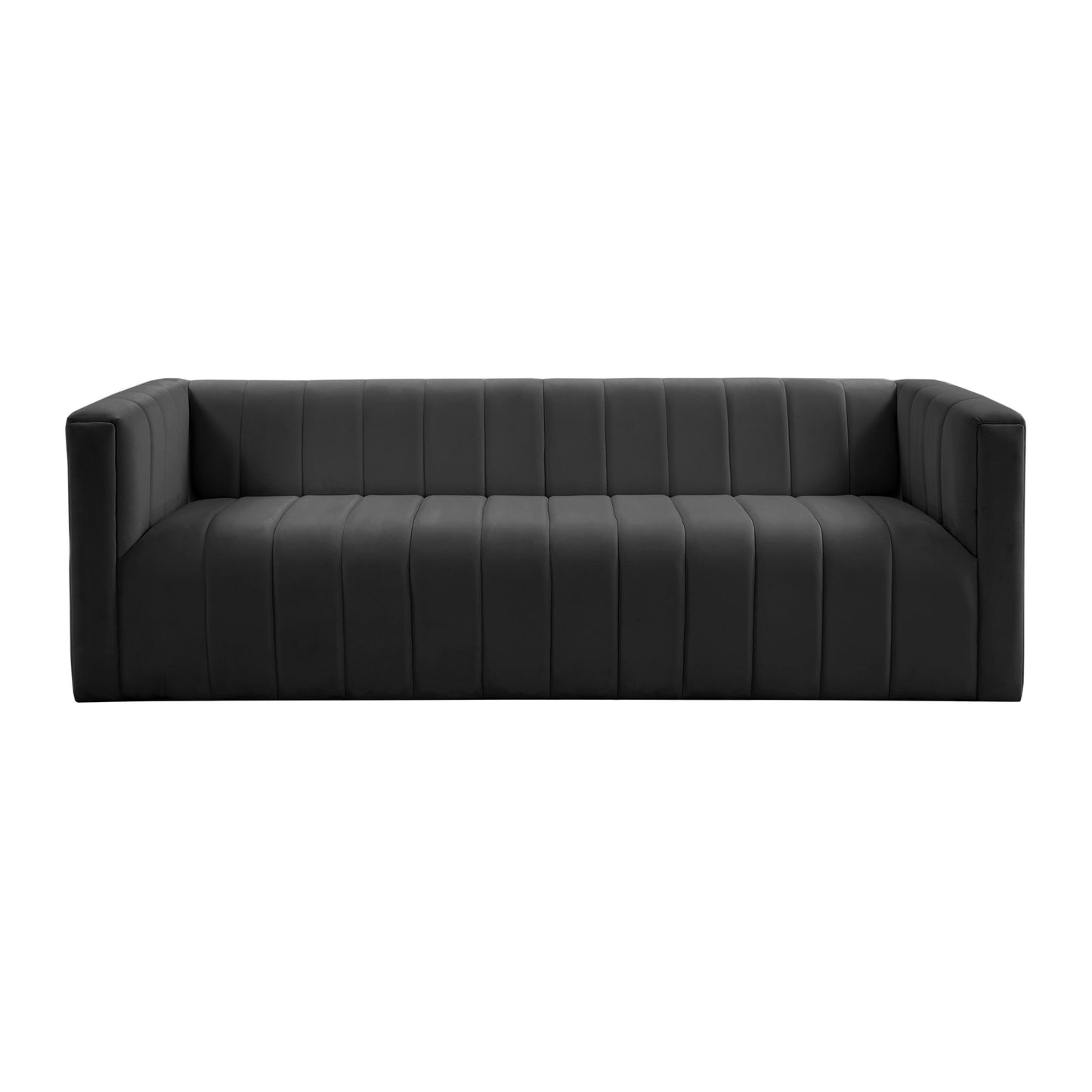 anais black velvet sofa