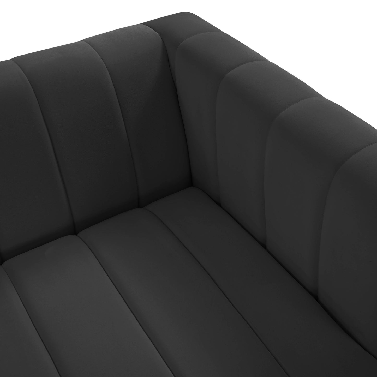 anais black velvet sofa