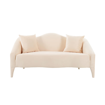 Serafina Peche Velvet Loveseat