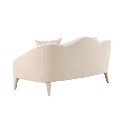 Serafina Peche Velvet Loveseat