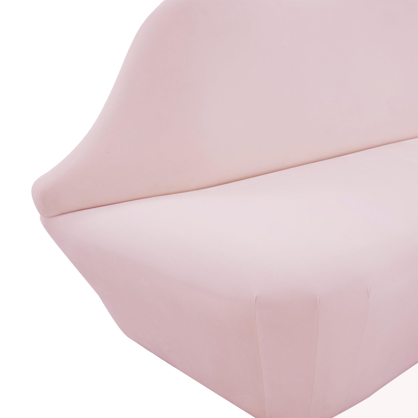 jenna blush velvet settee