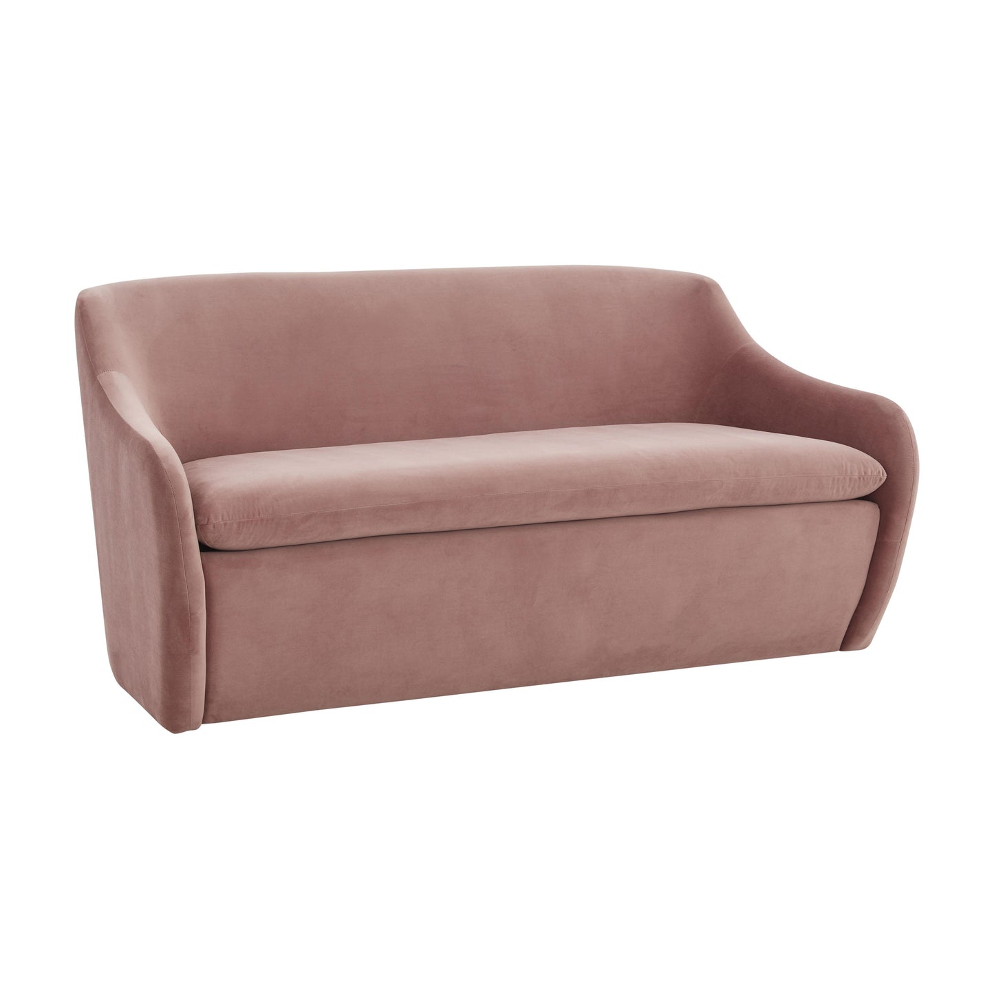 sammi mauve velvet loveseat