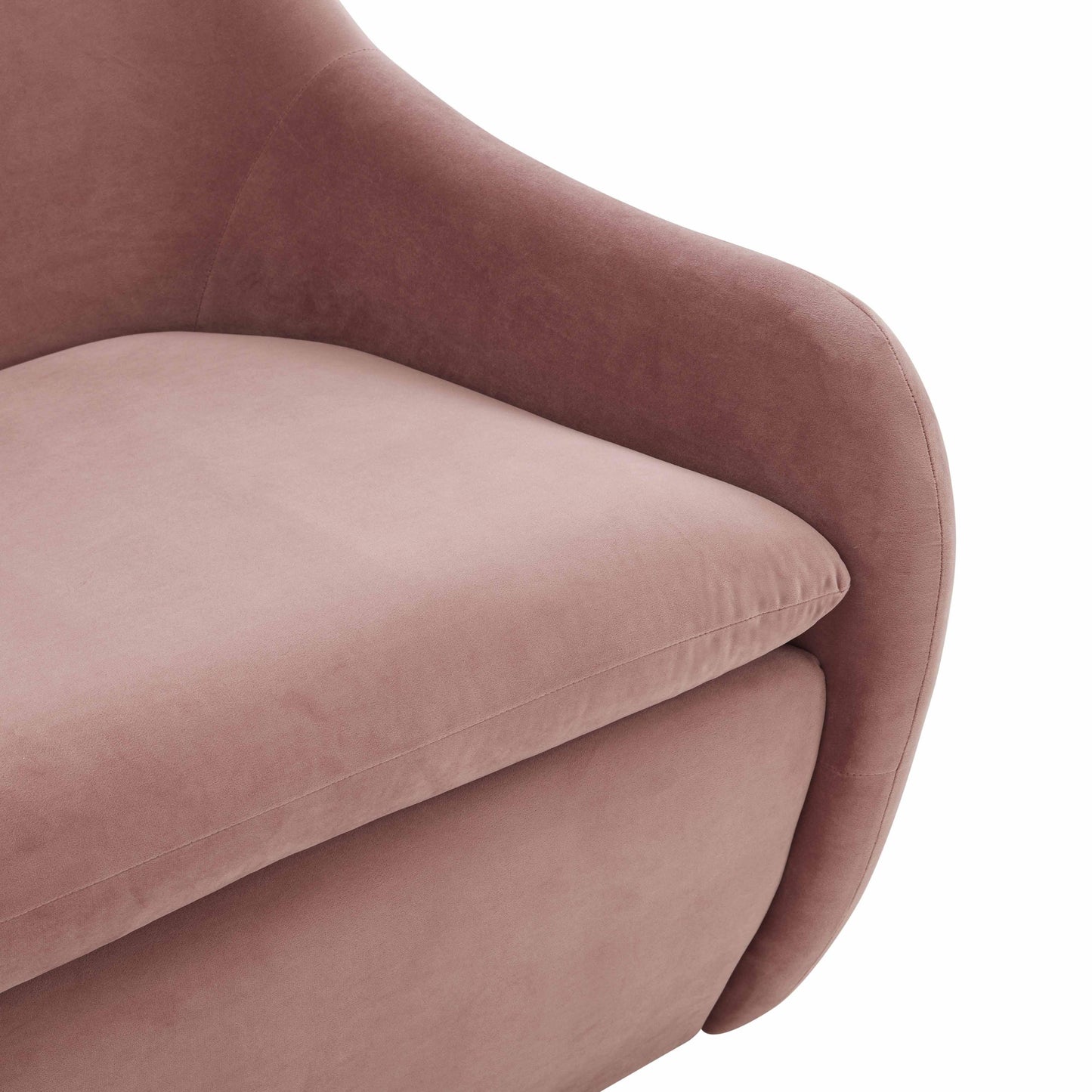 sammi mauve velvet loveseat