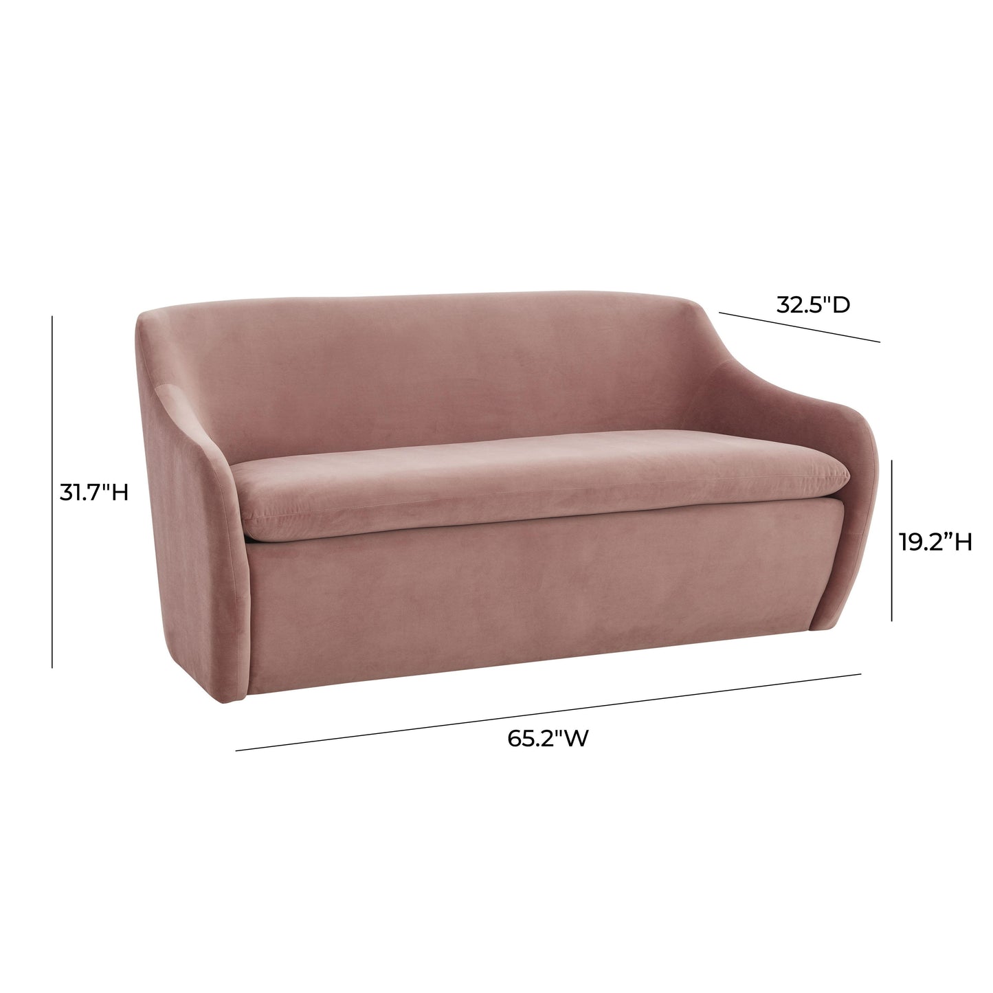 sammi mauve velvet loveseat