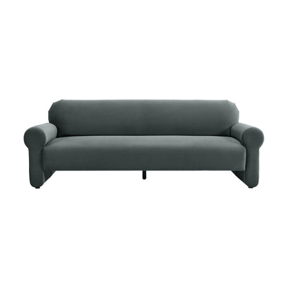 Brut Grey 84 Inch Velvet Sofa