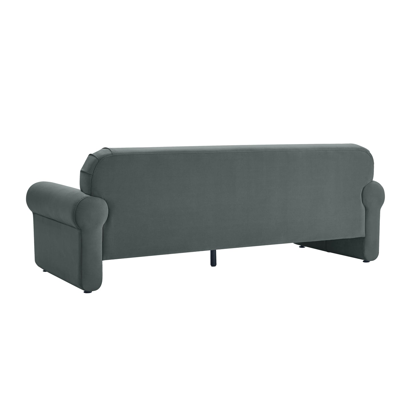 brut grey 84 inch velvet sofa