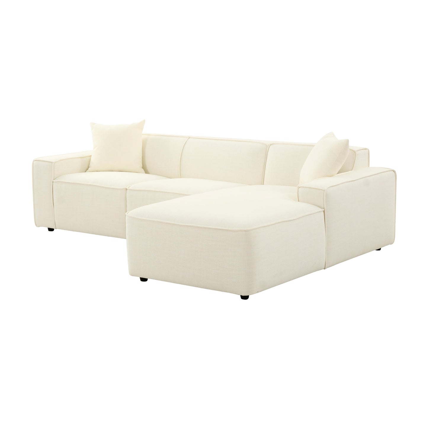 zoe cream linen sectional - raf