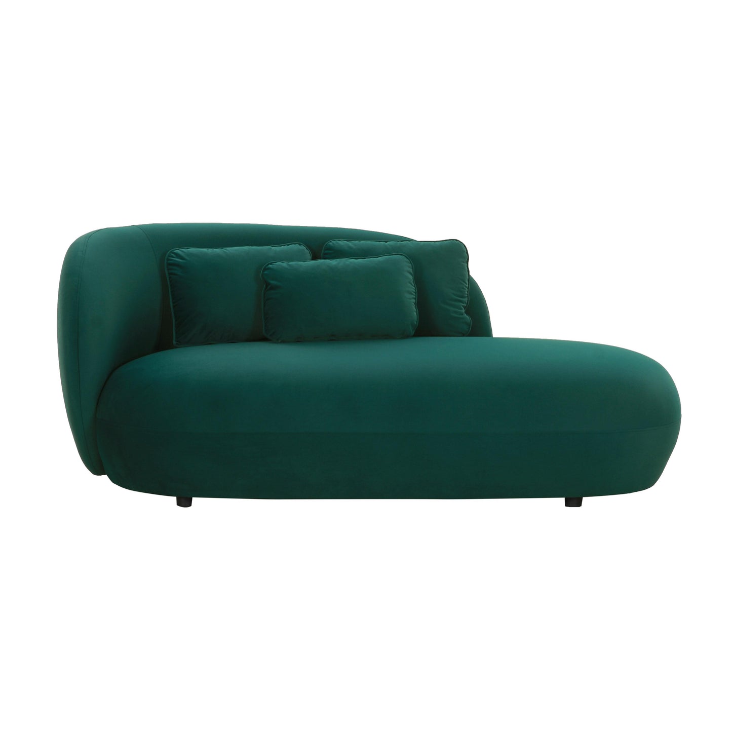 quinn green velvet chaise