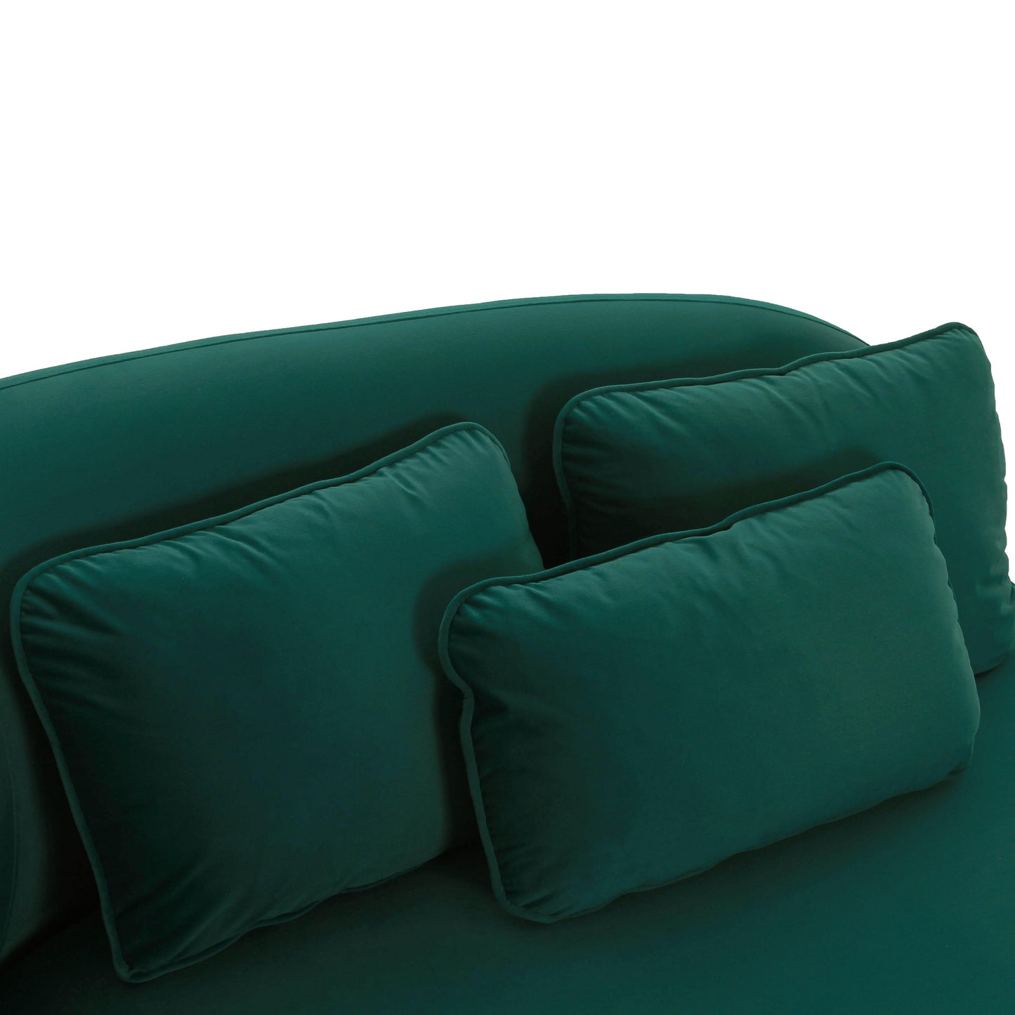 quinn green velvet chaise