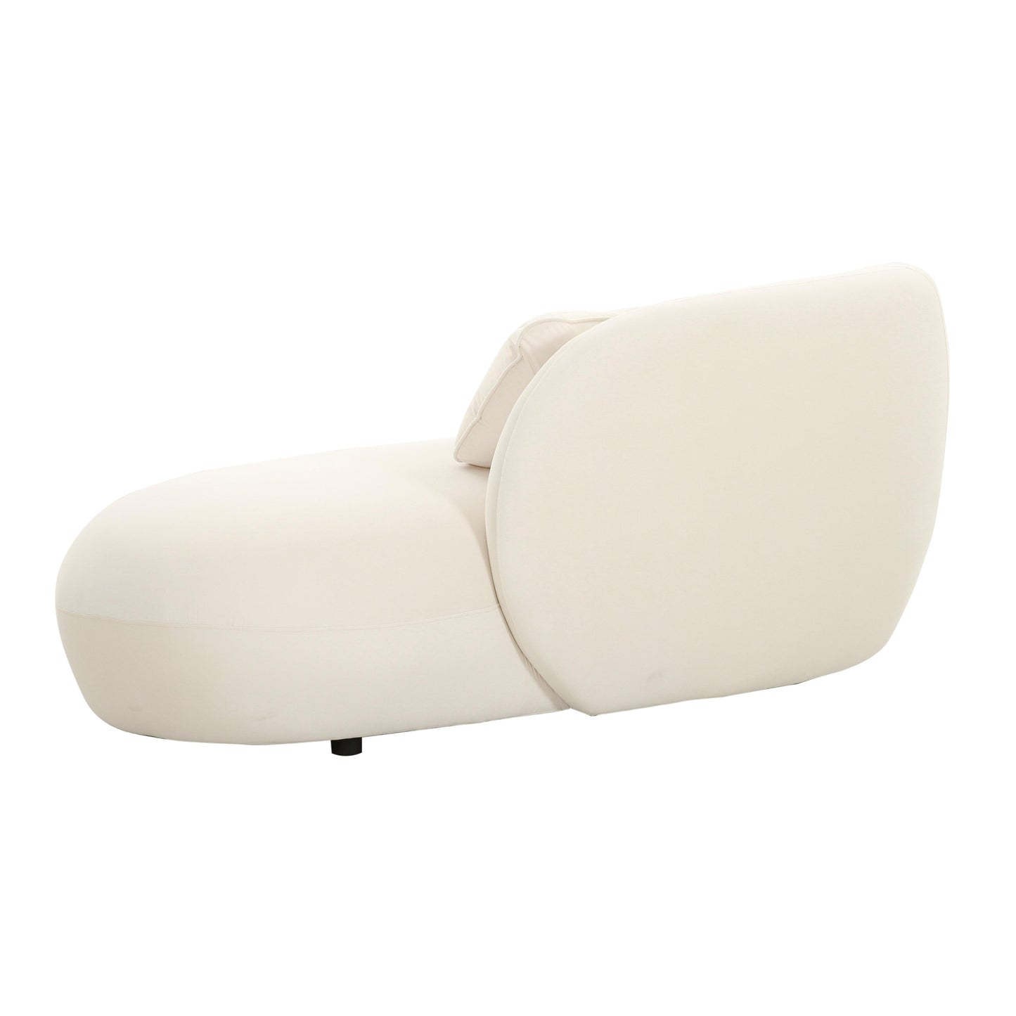 quinn cream velvet chaise