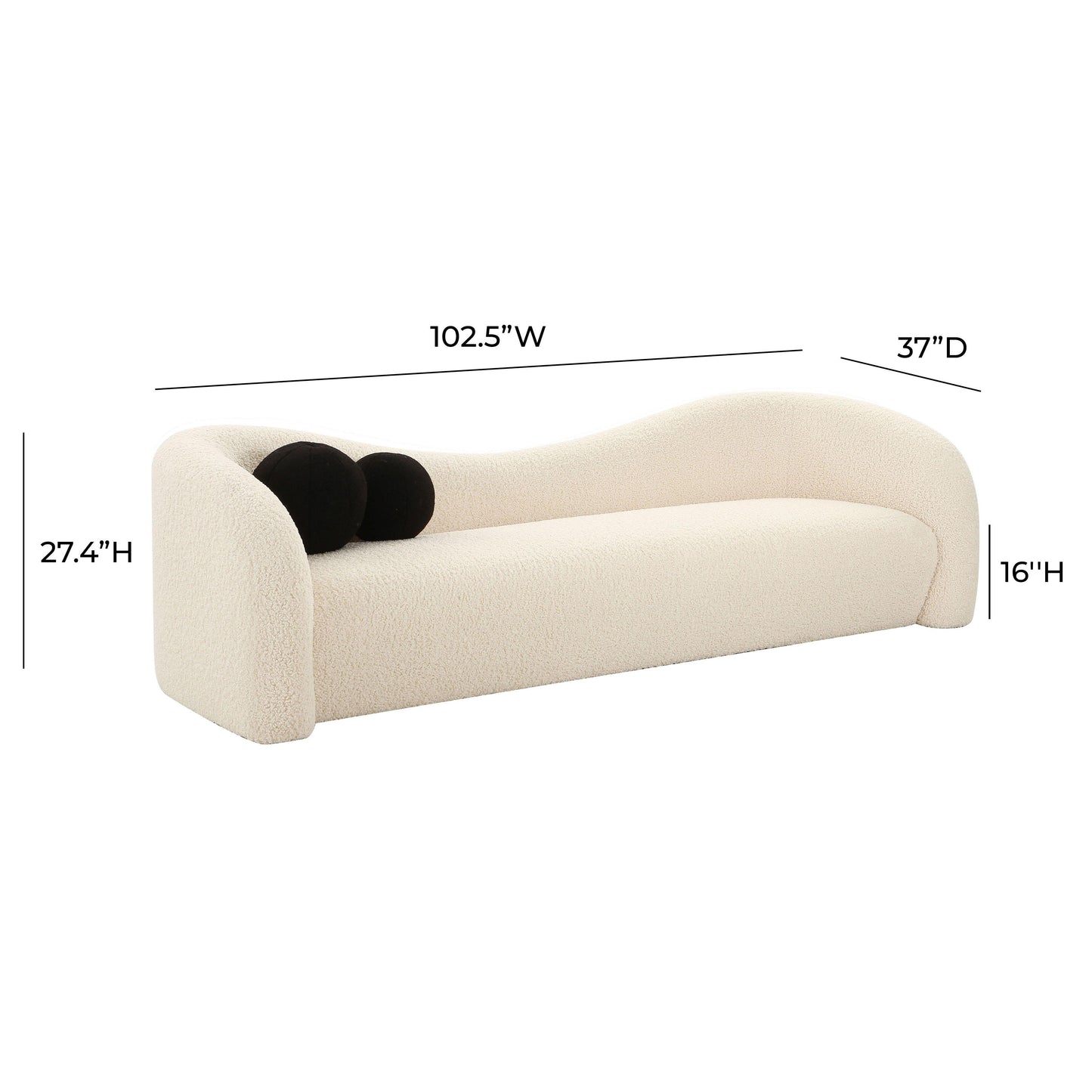 daleyza beige faux shearling sofa