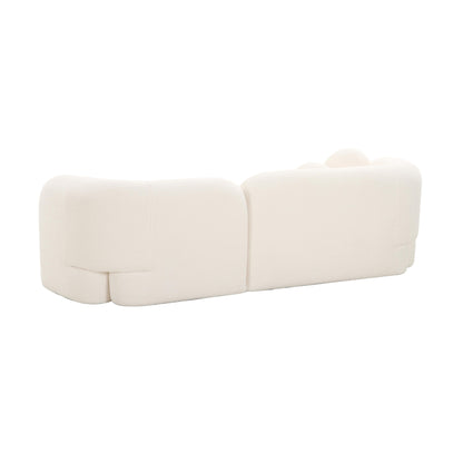 Rella Cream Faux Fur Sofa