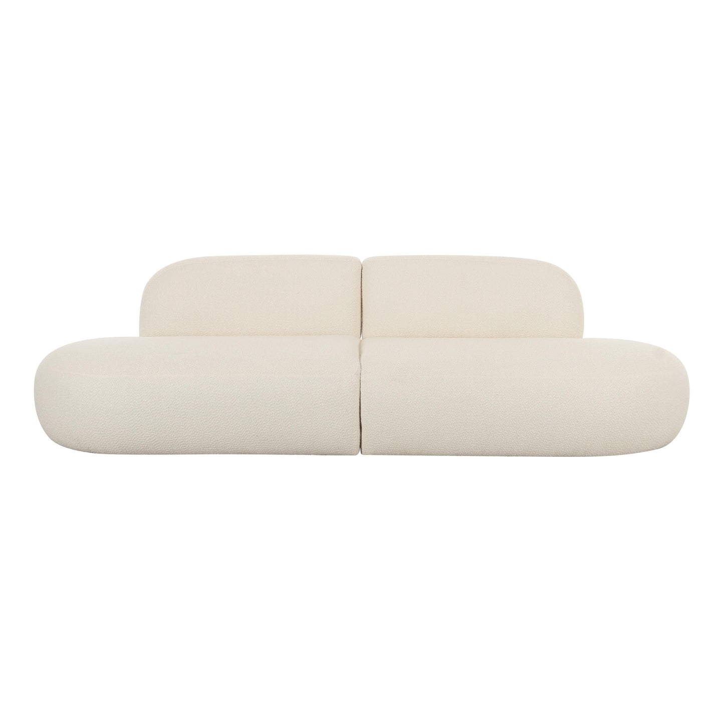 terrazzo cream boucle sofa