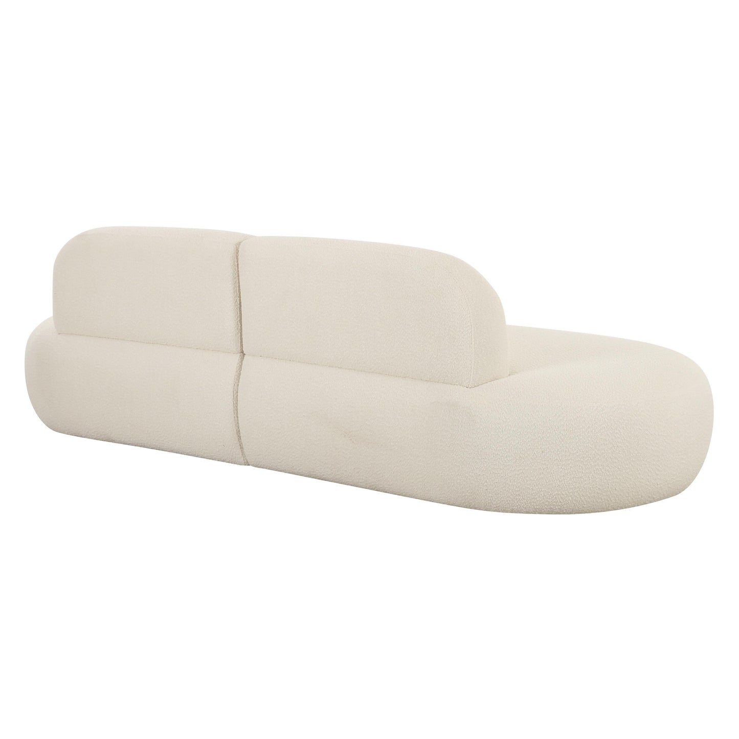 terrazzo cream boucle sofa