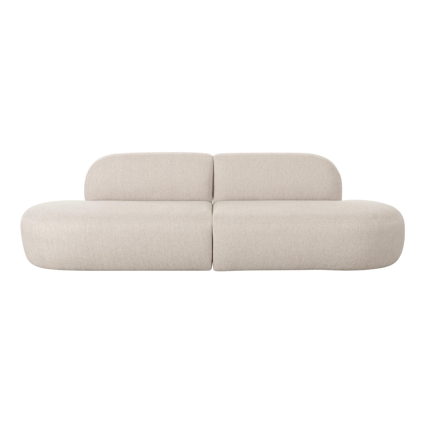 terrazzo beige linen sofa