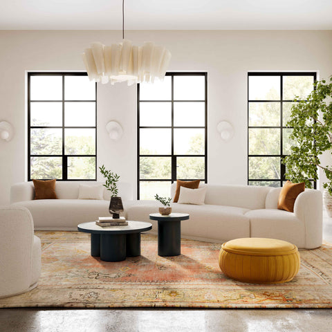 Delphine Garda 4-Piece Cream Performance Boucle Modular Sectional - image 2