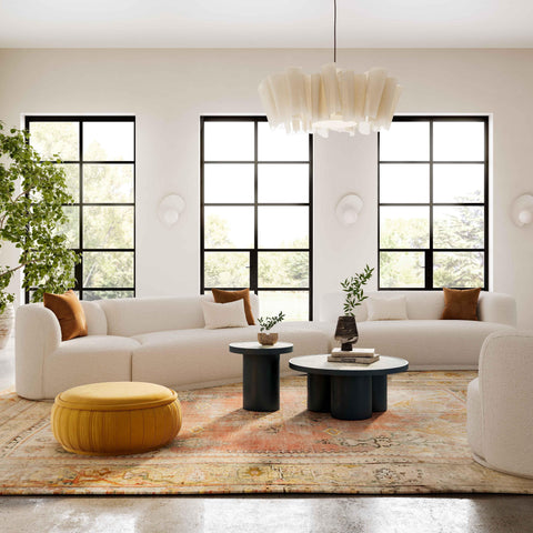 Delphine Garda 4-Piece Cream Performance Boucle Modular Sectional - image 2