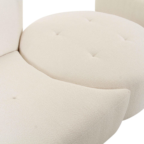 Delphine Garda 4-Piece Cream Performance Boucle Modular Sectional - image 6