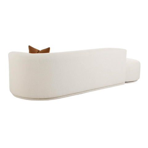 Delphine Garda 112" 2-Piece Cream Performance Boucle Chaise Modular Sofa - image 5
