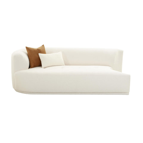 Delphine Garda 82.5" Cream Performance Boucle Modular Loveseat - image 3