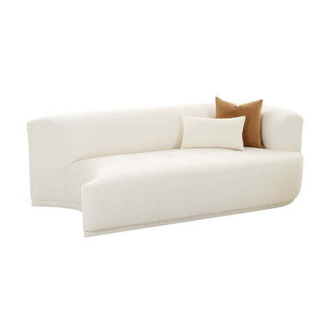 Delphine Garda 82.5" Cream Performance Boucle Modular Loveseat - image 1