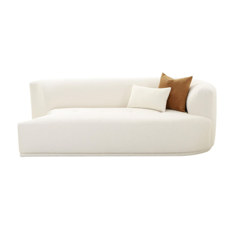Delphine Garda 82.5" Cream Performance Boucle Modular Loveseat - image 3
