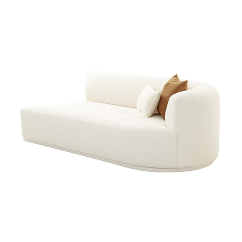Delphine Garda 82.5" Cream Performance Boucle Modular Loveseat - image 4