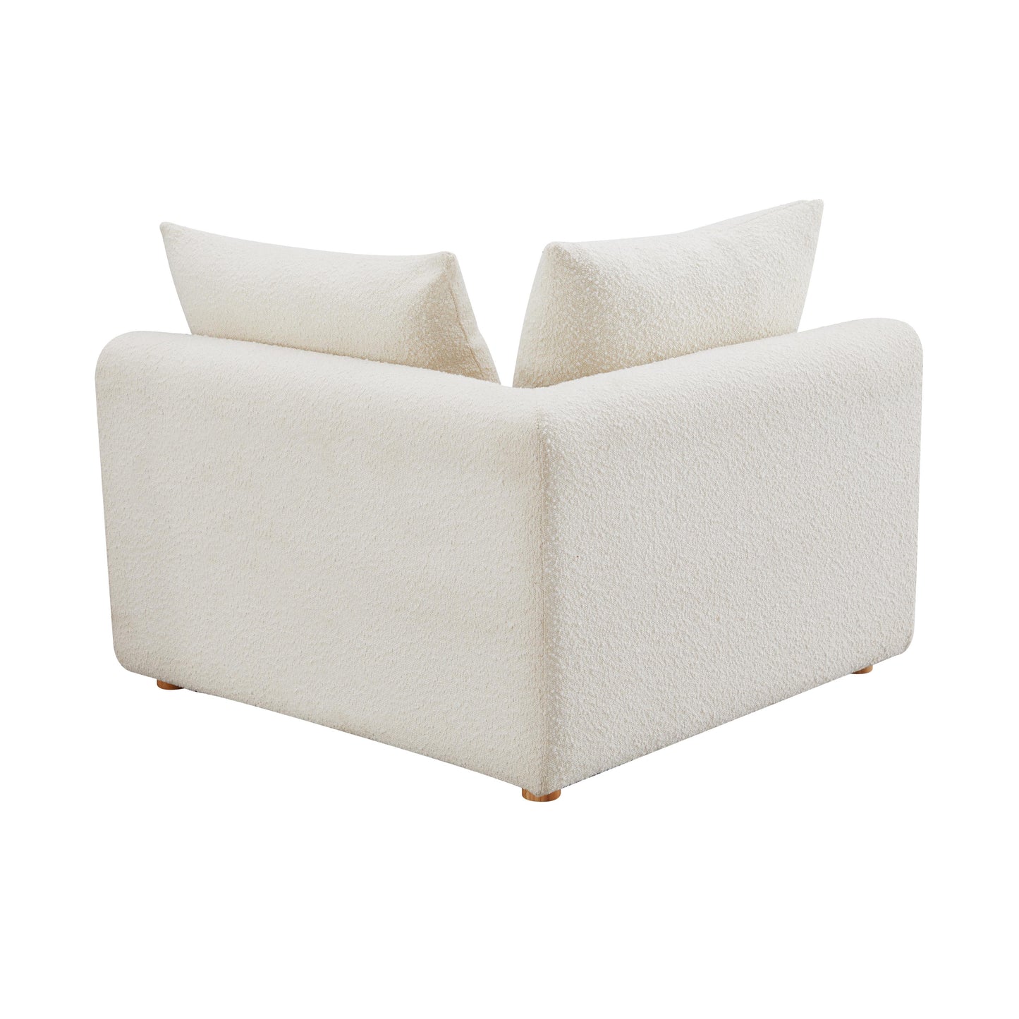 julianna cream boucle modular corner chair