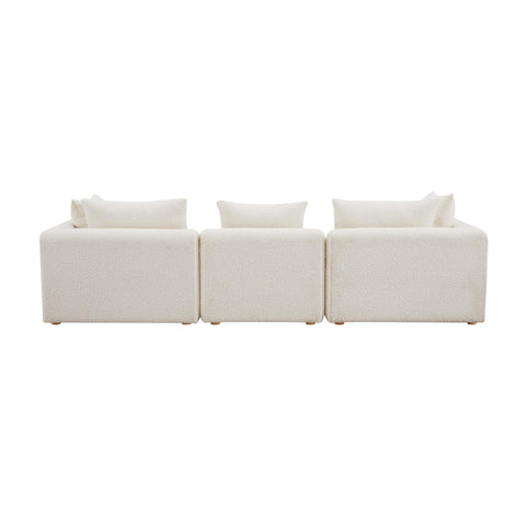 Camille Loire 112.5" Cream Performance Boucle Sofa - image 5
