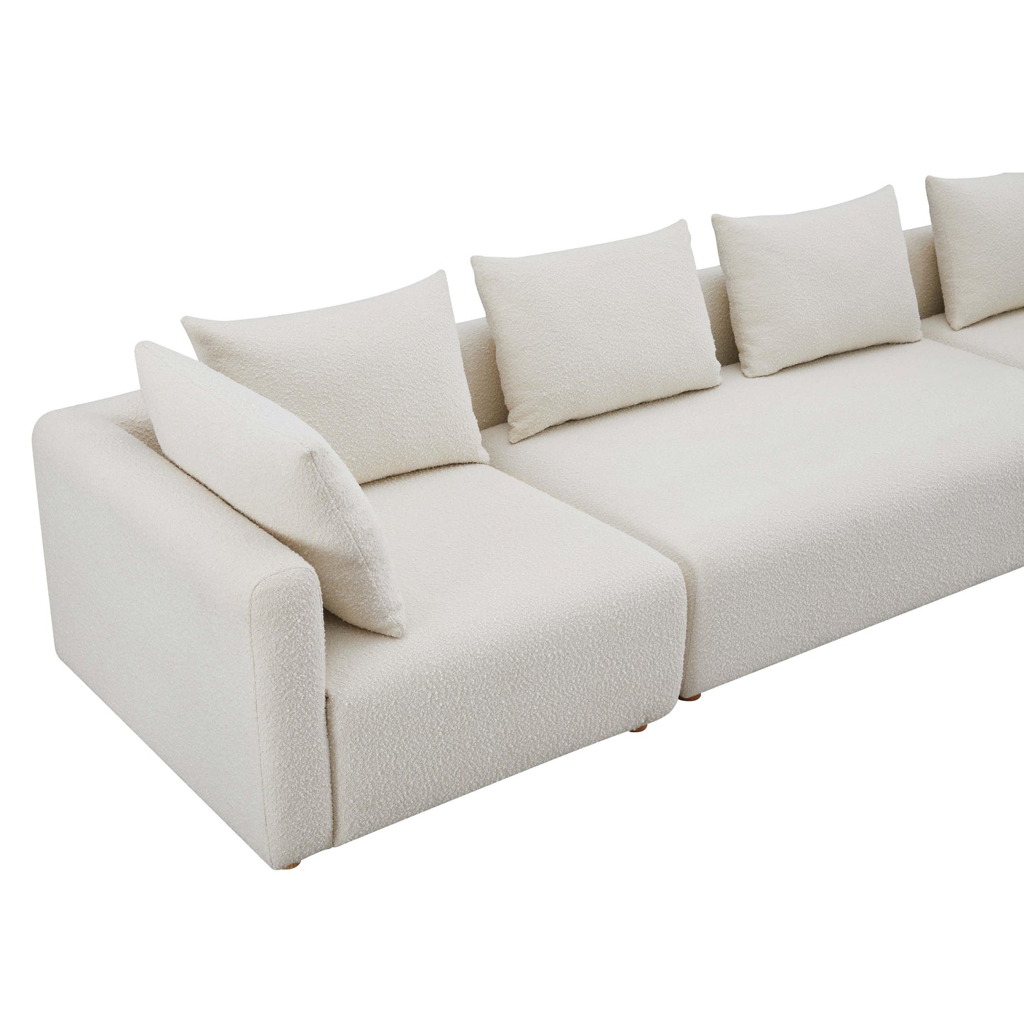 julianna cream boucle 145" long sofa