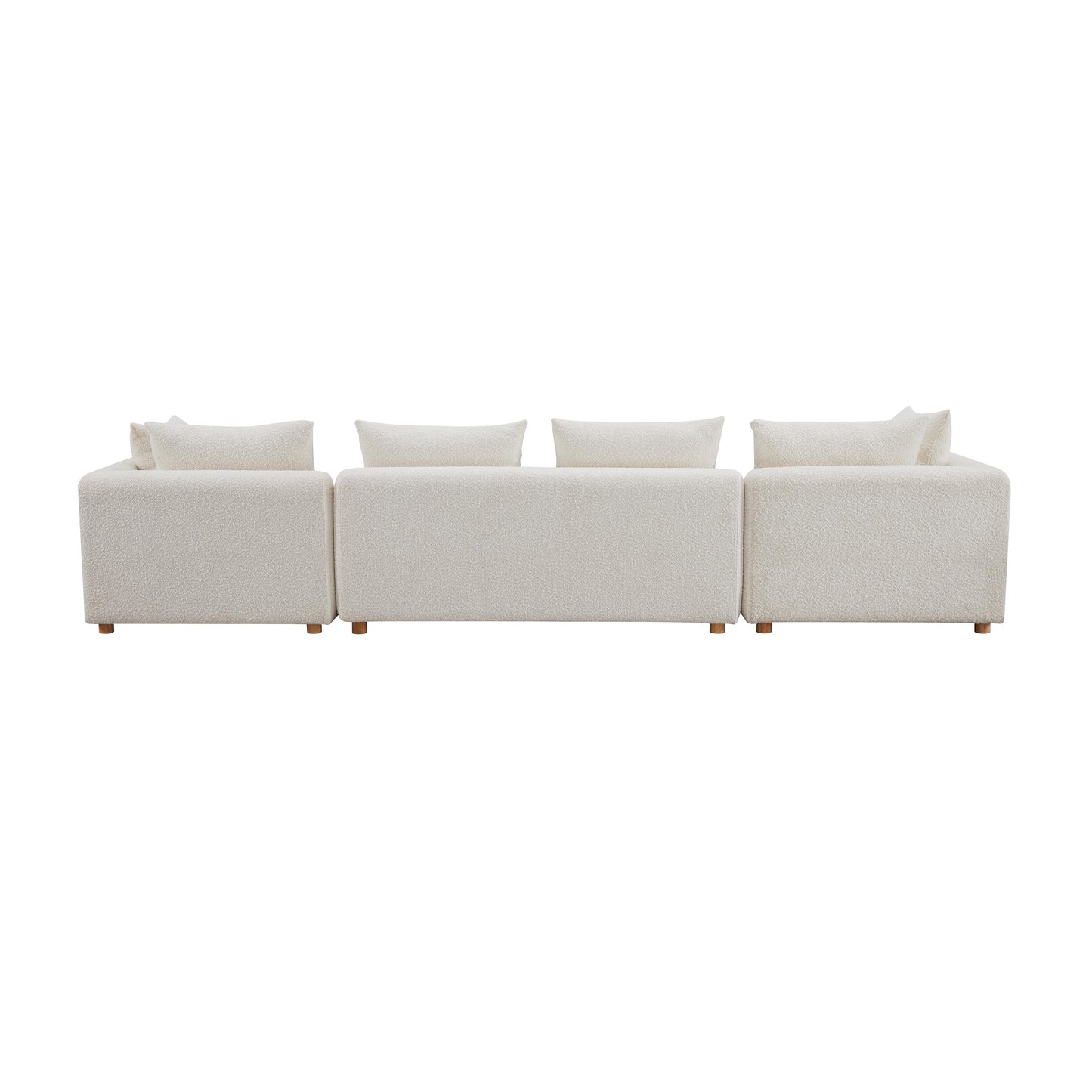 julianna cream boucle 145" long sofa