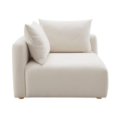 Julianna Cream Linen Modular Corner Chair