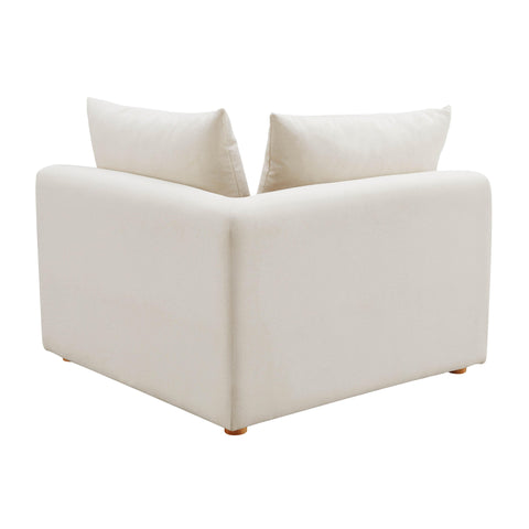 Julianna Cream Linen Modular Corner Chair