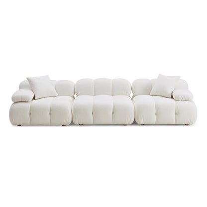 Earl Cream Vegan Shearling Modular Sofa