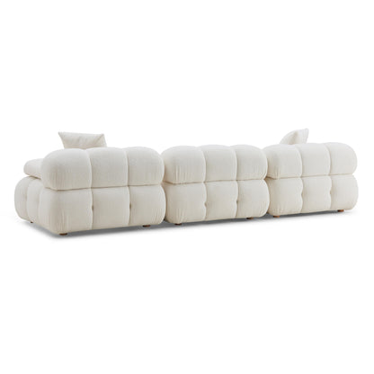 Earl Cream Vegan Shearling Modular Sofa