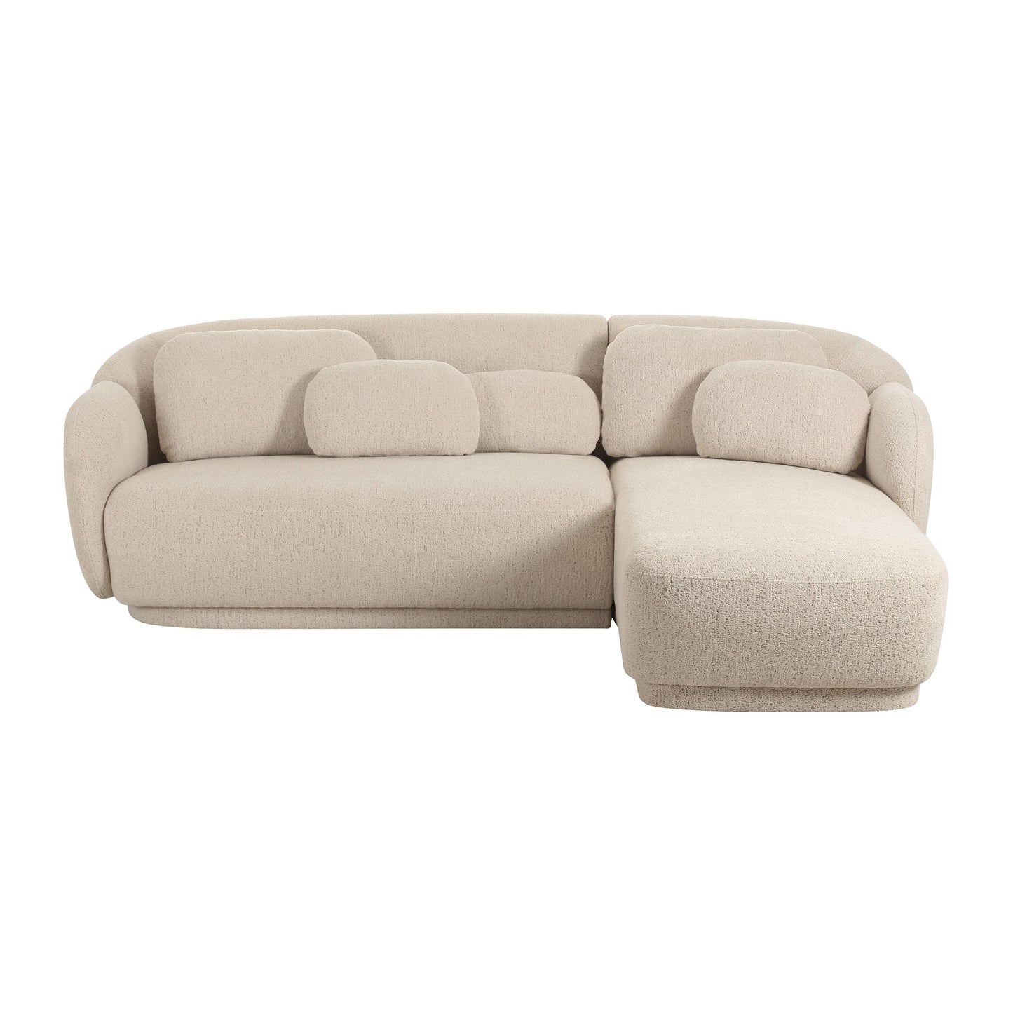 cruella cream boucle sectional - raf