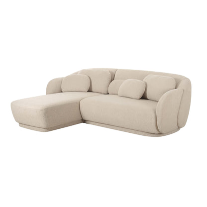 Cruella Cream Boucle Sectional - LAF