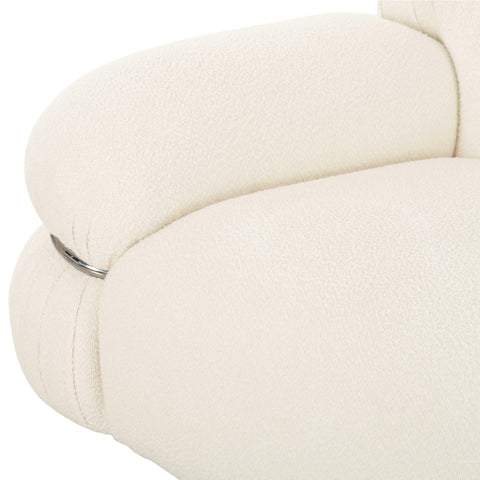 Isabelle Monaco 98" Cream Performance Boucle Sofa - image 5