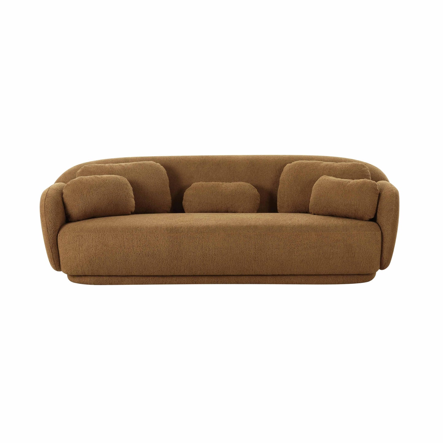 halio brown boucle sofa