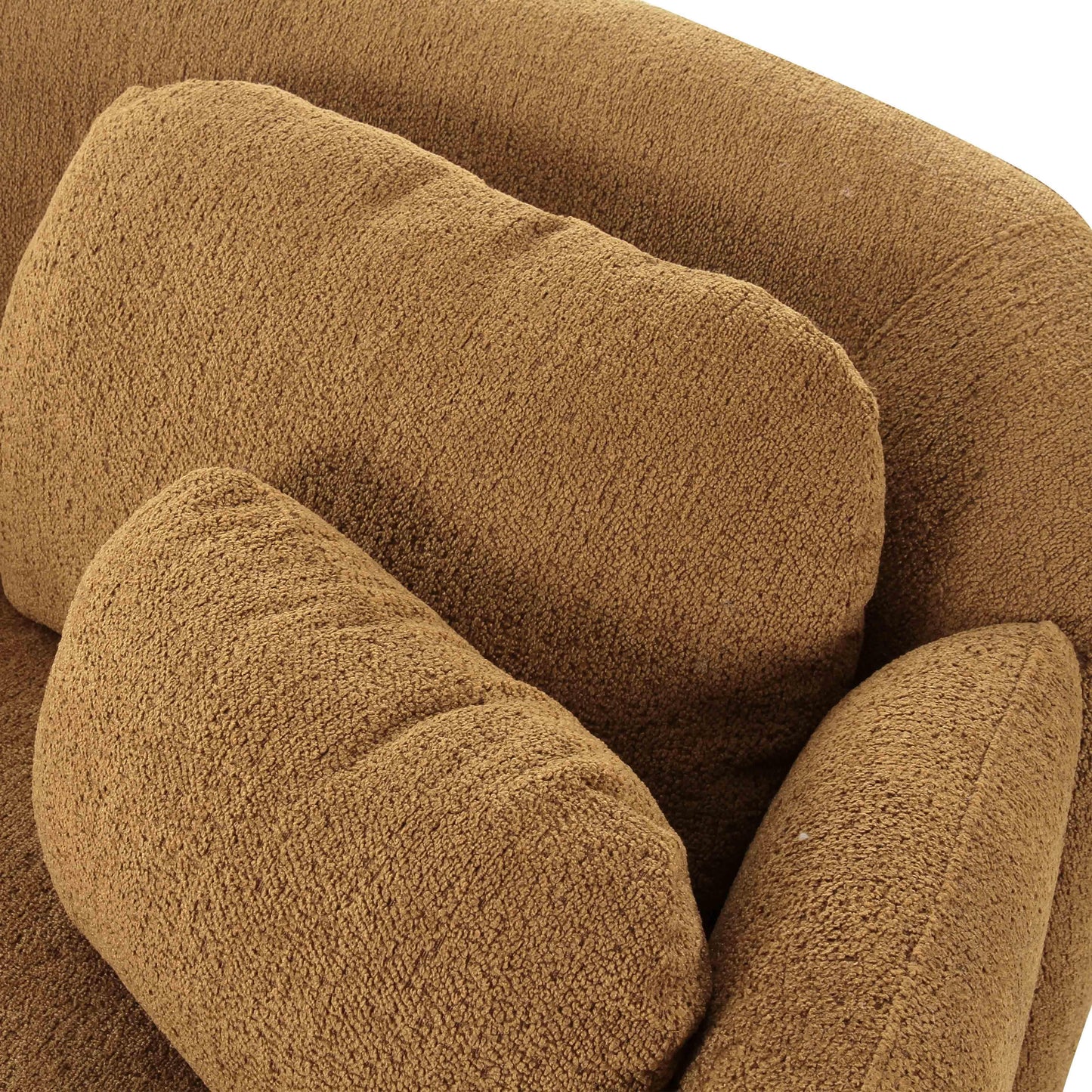 halio brown boucle sofa