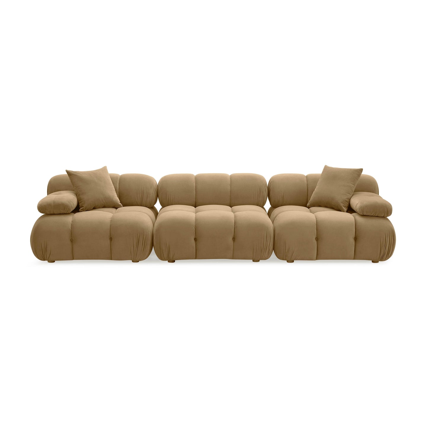 skully cafe au lait performance velvet modular sofa