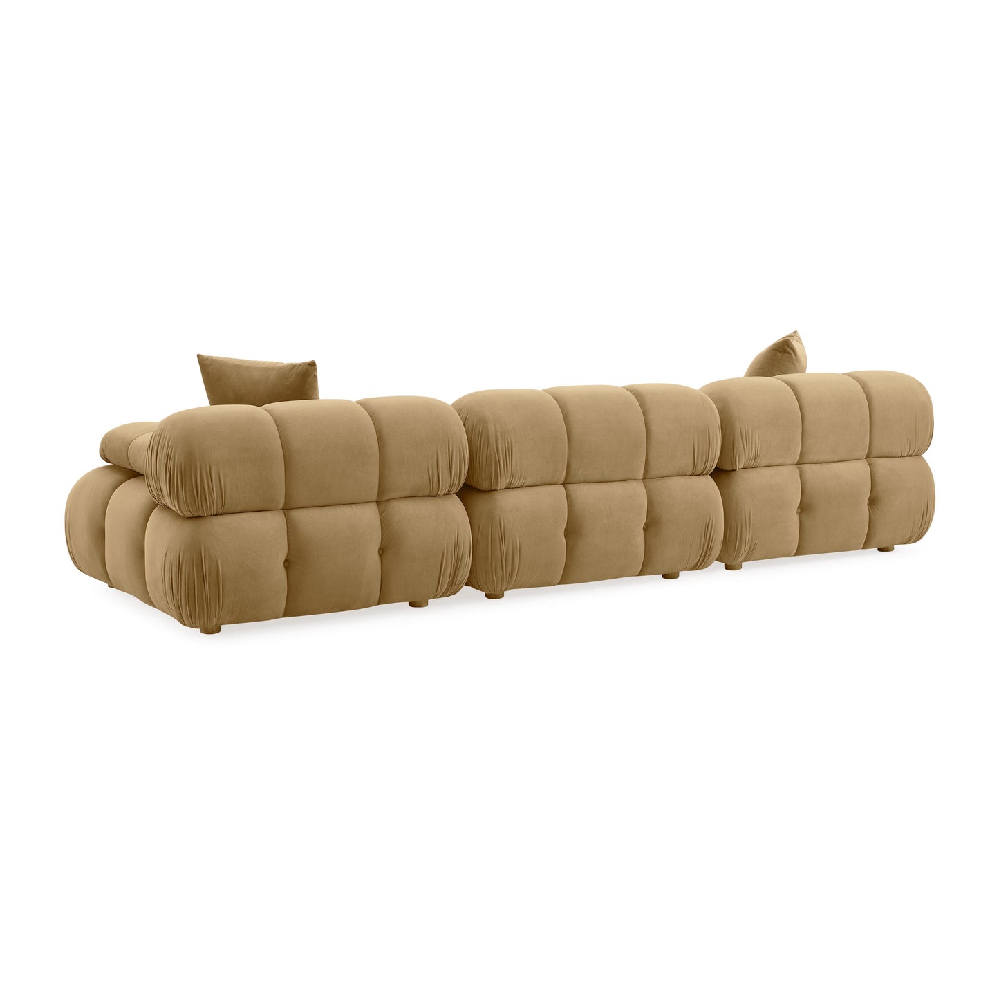 skully cafe au lait performance velvet modular sofa